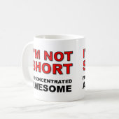 Ik ben niet zo klein dat ik geconcentreerd Geweldi Koffiemok (Voorkant links)