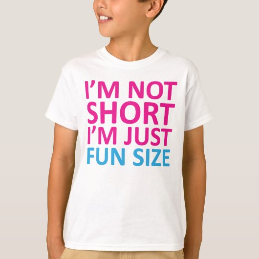 Ik ben niet zo klein dat ik gewoon vun ben - Kinde T-shirt (Voorkant)