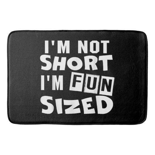Ik ben niet zo klein dat ik leuk vind om T-Shirt F Badmat (Voorkant)