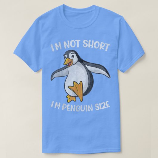 Ik ben niet zo klein dat ik pinguïn ben... t-shirt (Design voorkant)