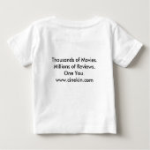 Ik ben NIET zo stom. baby t-shirt (Achterkant)