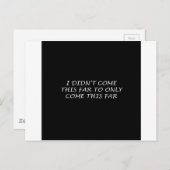 Ik ben niet zo ver gekomen briefkaart (Voorkant / Achterkant)