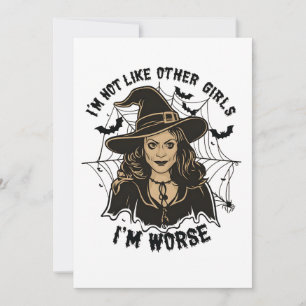 Ik ben niet zoals andere meisjes ik ben erger Hall Bedankkaart