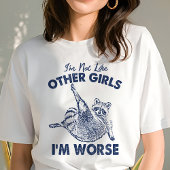 Ik ben niet zoals andere meisjes, ik ben nog grapp Tri-Blend shirt