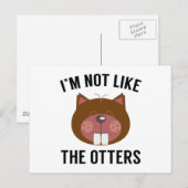 Ik ben niet zoals de otters briefkaart (Voorkant / Achterkant)