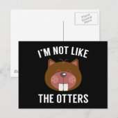 Ik ben niet zoals de otters briefkaart (Voorkant / Achterkant)
