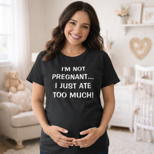 Ik ben niet zwanger, mama in wording verwacht t-shirt