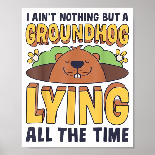 Ik ben niets anders dan een bosmarmot die de hele poster (Voorkant)