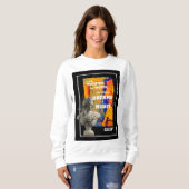 Ik ben niets dan woorden Poetry sweatshirt (Voorkant volledig)