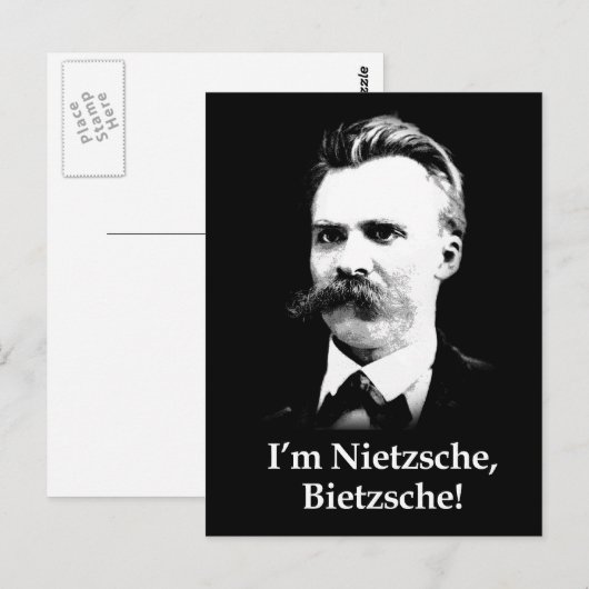 Ik ben Nietzsche, Bietzsche. Briefkaart (Voorkant / Achterkant)