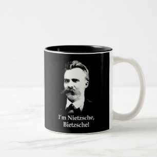 Ik ben Nietzsche, Bietzsche. Tweekleurige Koffiemok