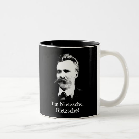 Ik ben Nietzsche, Bietzsche. Tweekleurige Koffiemok (Rechts)