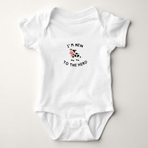 Ik ben nieuw in de Herd Baby Bodysuit Grappige K