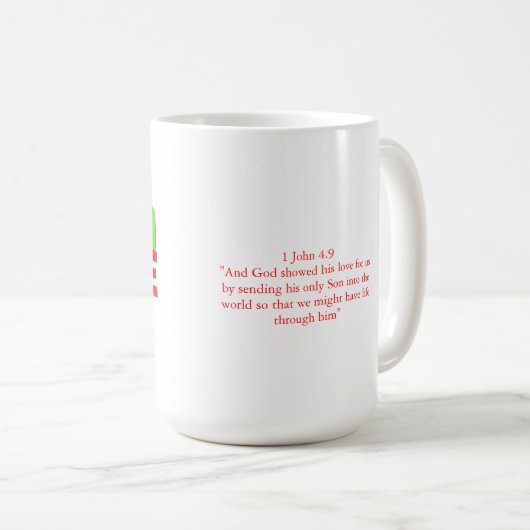 IK BEN NIEUWE HOOP CHRISTMAS COFFEE MOK 15oz (Voorkant rechts)