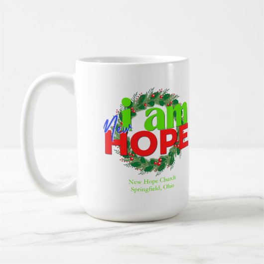 IK BEN NIEUWE HOOP CHRISTMAS COFFEE MOK 15oz (Links)
