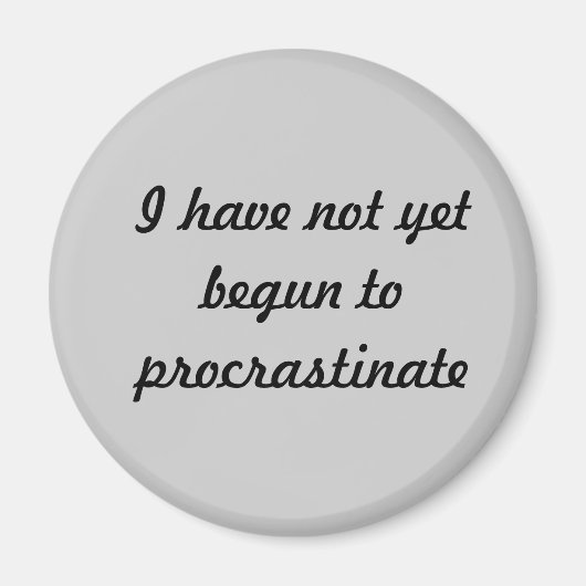 Ik ben nog niet begonnen met uitstellen magneet (Voorkant)