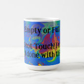 Ik ben nog niet klaar! koffiemok (Center)