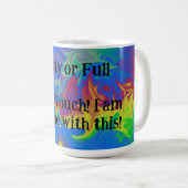 Ik ben nog niet klaar! koffiemok (Voorkant rechts)