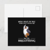 Ik ben nog steeds ademend briefkaart (Voorkant / Achterkant)