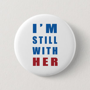 "Ik ben nog steeds bij haar" Ronde Button 5,7 Cm