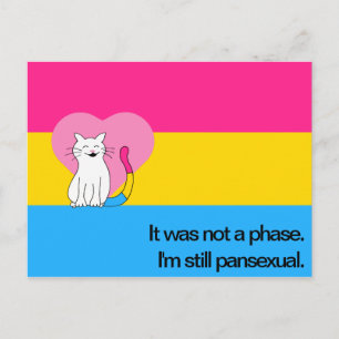Ik ben nog steeds een pansexuele kat met pansexuel briefkaart
