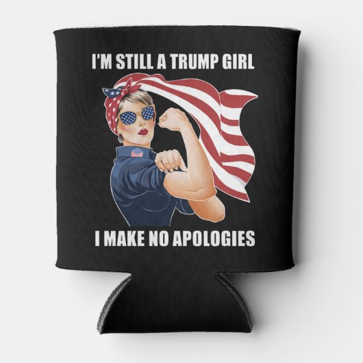 Ik ben nog steeds een Trump Girl die ik geen excus Blikjeskoeler (Voorkant)