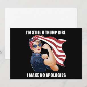Ik ben nog steeds een Trump-meisje, ik maak geen e Kaart