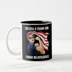 Ik ben nog steeds een Trump-meisje, ik maak geen e Tweekleurige Koffiemok