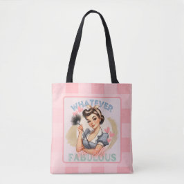 IK BEN NOG STEEDS FABELACHTIG PINUP MEISJE ROZE TOTE BAG