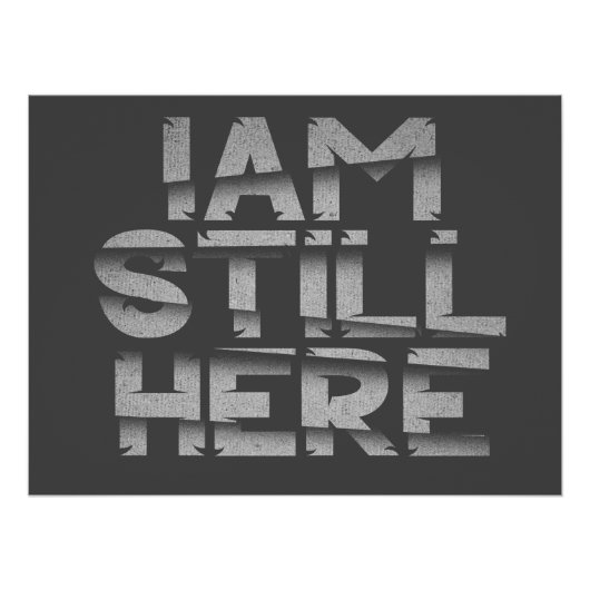 Ik ben nog steeds hier perfect poster (Voorkant)