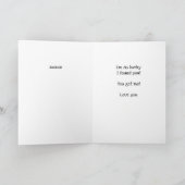 Ik ben nog steeds niet moe van jou, liefdesgedicht kaart (Binnen)