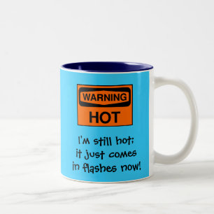 Ik ben nog warm. Het komt gewoon in flitsen... Tweekleurige Koffiemok