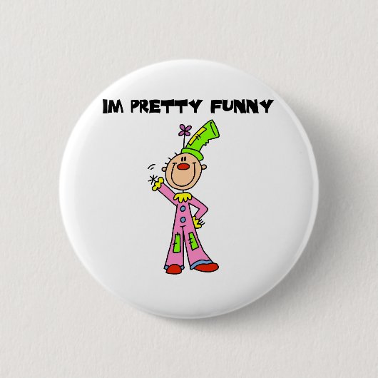 Ik ben nogal grappig ronde button 5,7 cm (Voorkant)