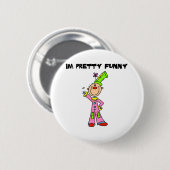 Ik ben nogal grappig ronde button 5,7 cm (Voorkant /achterkant)