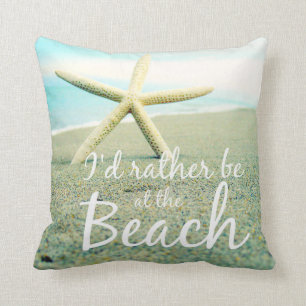 IK BEN NOGMAALS BIJ DE BEACH FOTO PILLOW KUSSEN