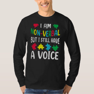 Ik ben non-verbaal Autisme Awareness Neurodiversit T-shirt