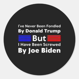 Ik ben nooit door Donald Trump verward geweest, ma Ronde Sticker