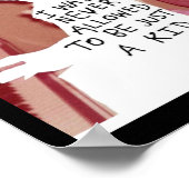 Ik ben nooit een Kind Sticker geweest Poster (Hoek)