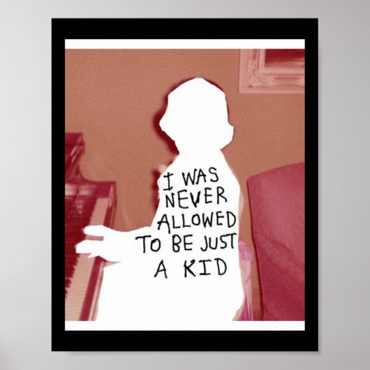 Ik ben nooit een Kind Sticker geweest Poster (Voorkant)