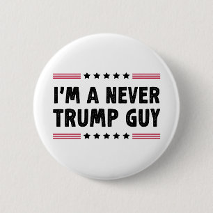 Ik ben nooit een Trump Guy anti-Trump verkiezingsg Ronde Button 5,7 Cm