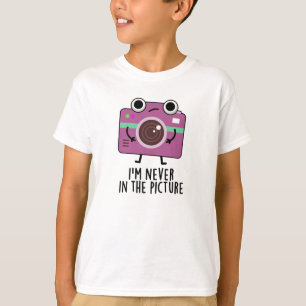 Ik ben nooit in het Afbeelding grappige camerakop. T-shirt