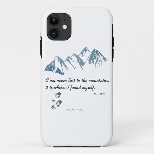 Ik ben nooit verdwaald in de bergen, het is waar.. Case-Mate iPhone case (Achterkant)