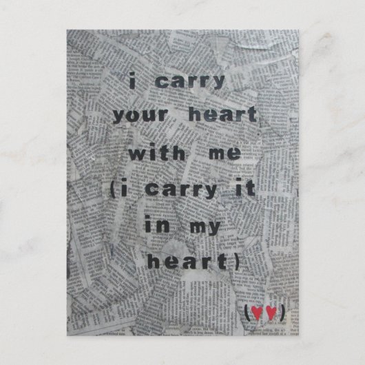 Ik ben nooit zonder het Briefkaart (Voorkant)