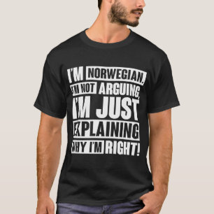 Ik ben Noors en ik ben niet bang dat ik zal uitleg T-shirt