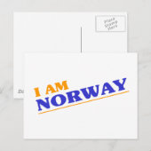 Ik ben Noorwegen Briefkaart (Voorkant / Achterkant)
