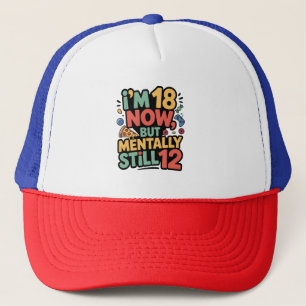 Ik ben nu 18, maar mentaal nog 12 trucker pet