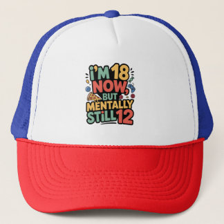 Ik ben nu 18, maar mentaal nog 12 trucker pet
