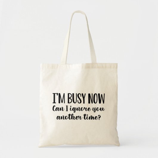 Ik ben nu bezig tote bag (Voorkant)