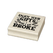 Ik ben nu Broke Rubberstempel (Stempel)