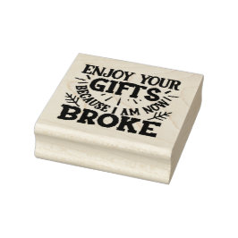 Ik ben nu Broke Rubberstempel